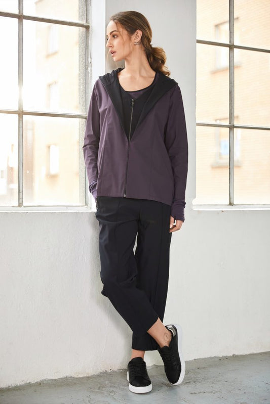 Slim Leg Drawstring Waist Trouser With Jeet Pocket Black