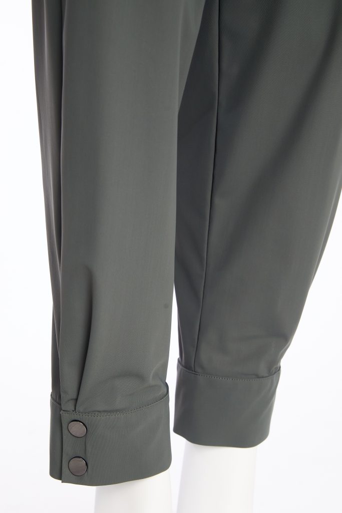 Naya Slim Leg Trouser With Drawstring Waist Forest