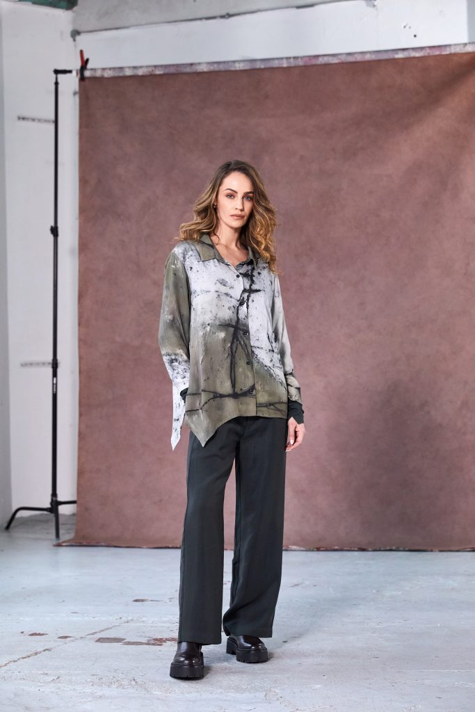 Naya Abstract Two Tone Shirt