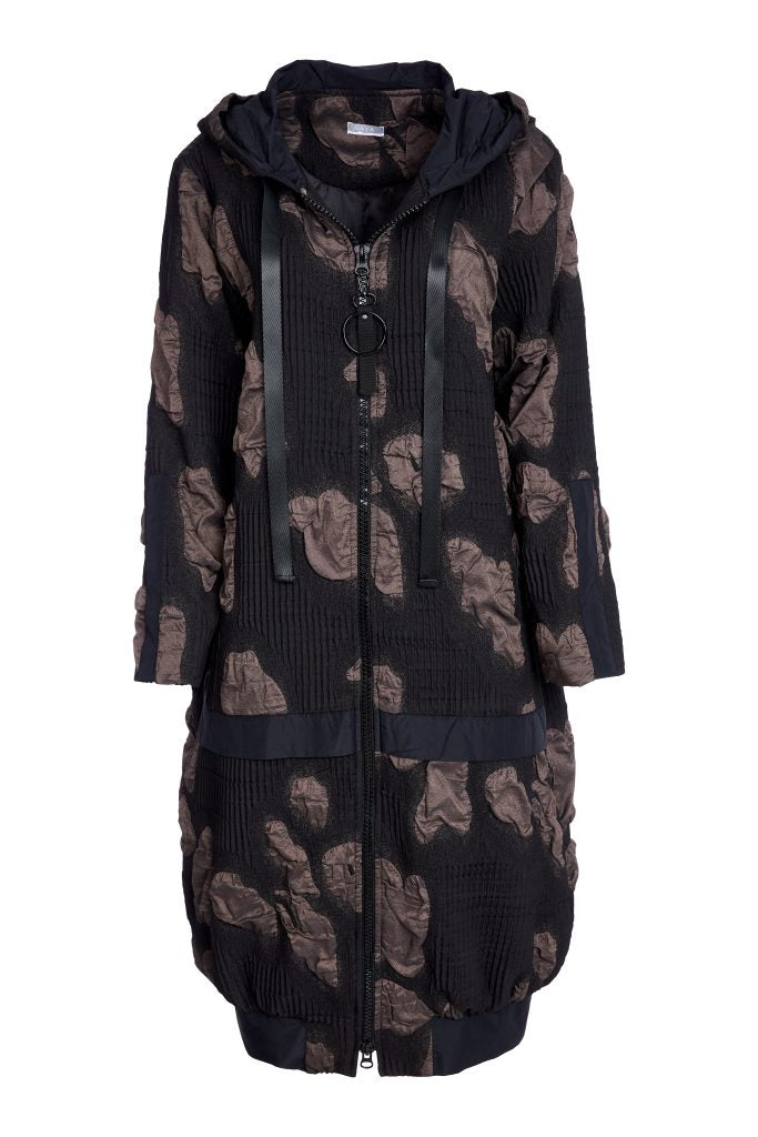 Naya Jacquard Long Coat