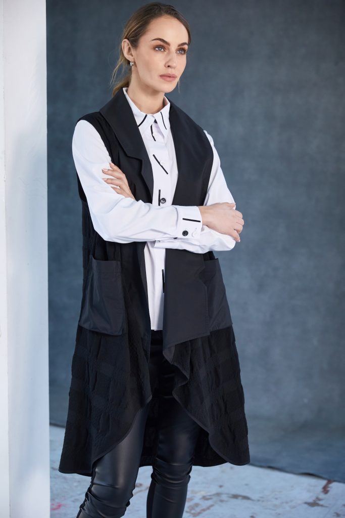 Naya Cotton shirt with colour strips White