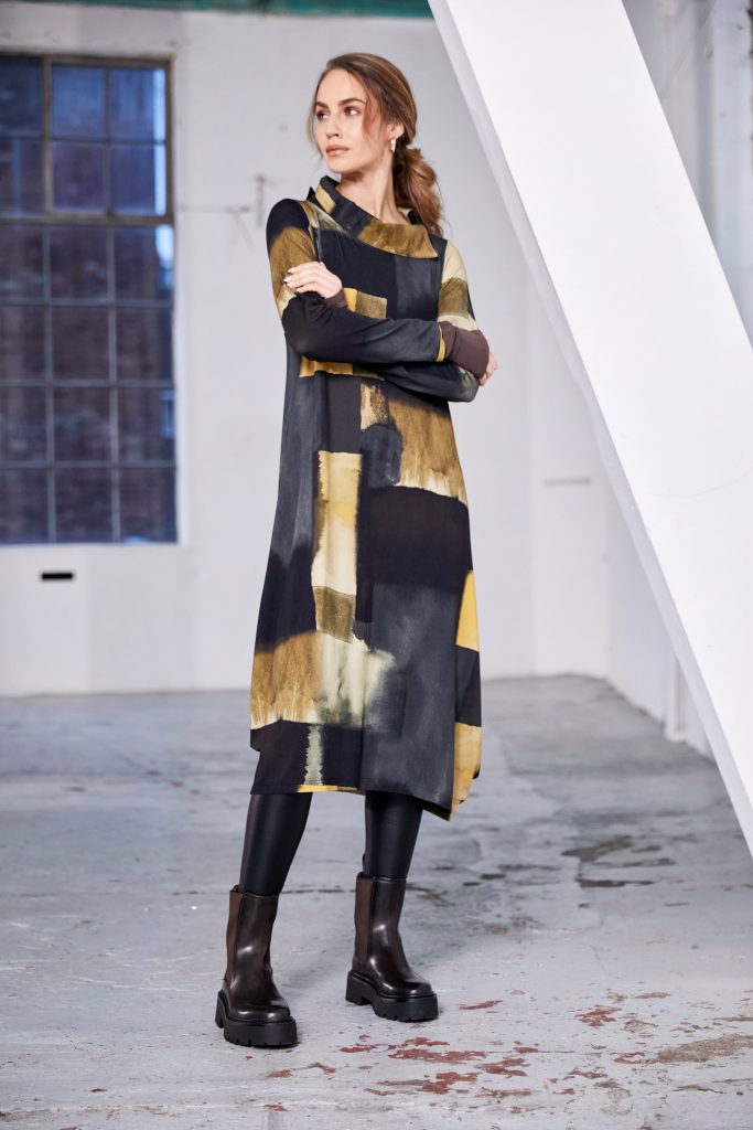 Naya Jersey Print Dress