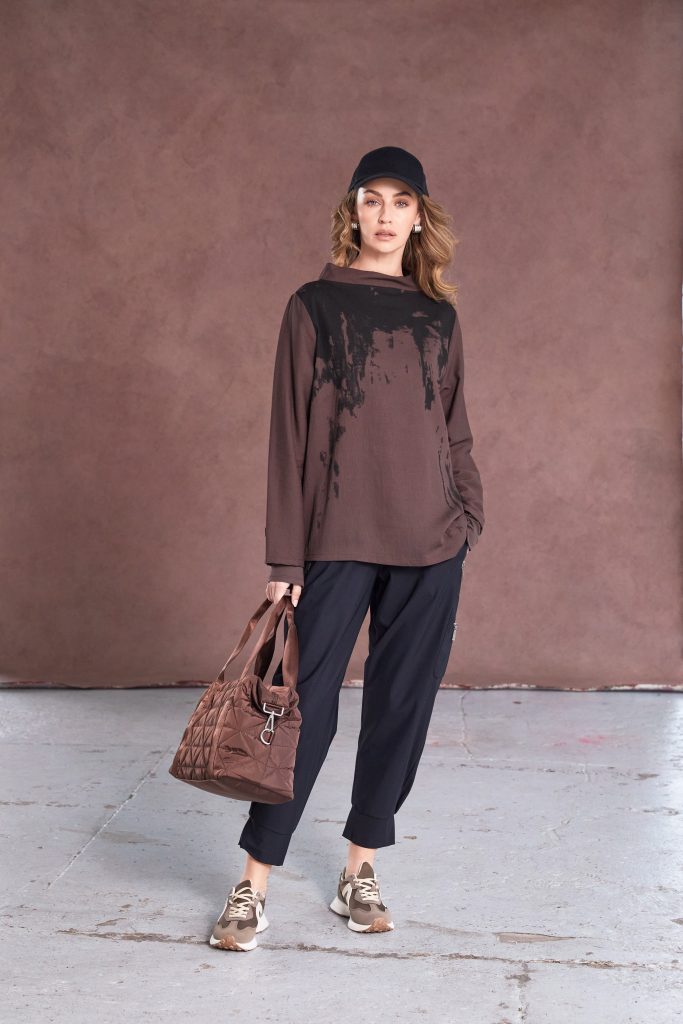 Naya Drawstring Tuck Trouser Black