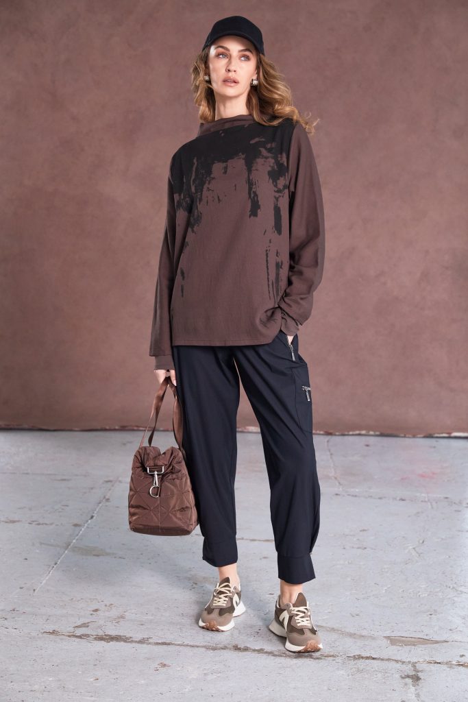 Naya Drawstring Tuck Trouser Black