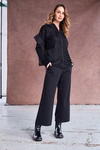 Naya Crop Wide Leg Trouser Side Pocket
