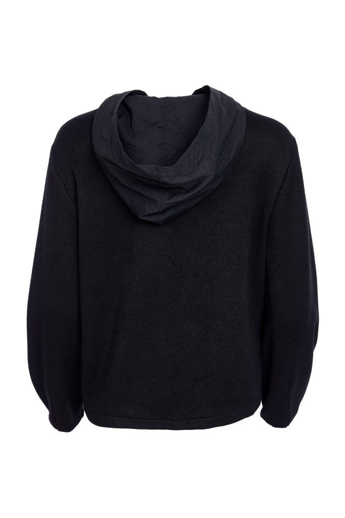 Naya Placement Print Hood Top