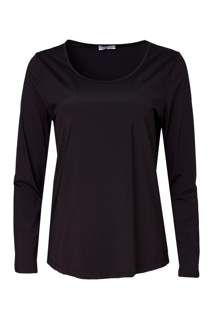 Naya Basic Jersey Long Sleeve Top Black