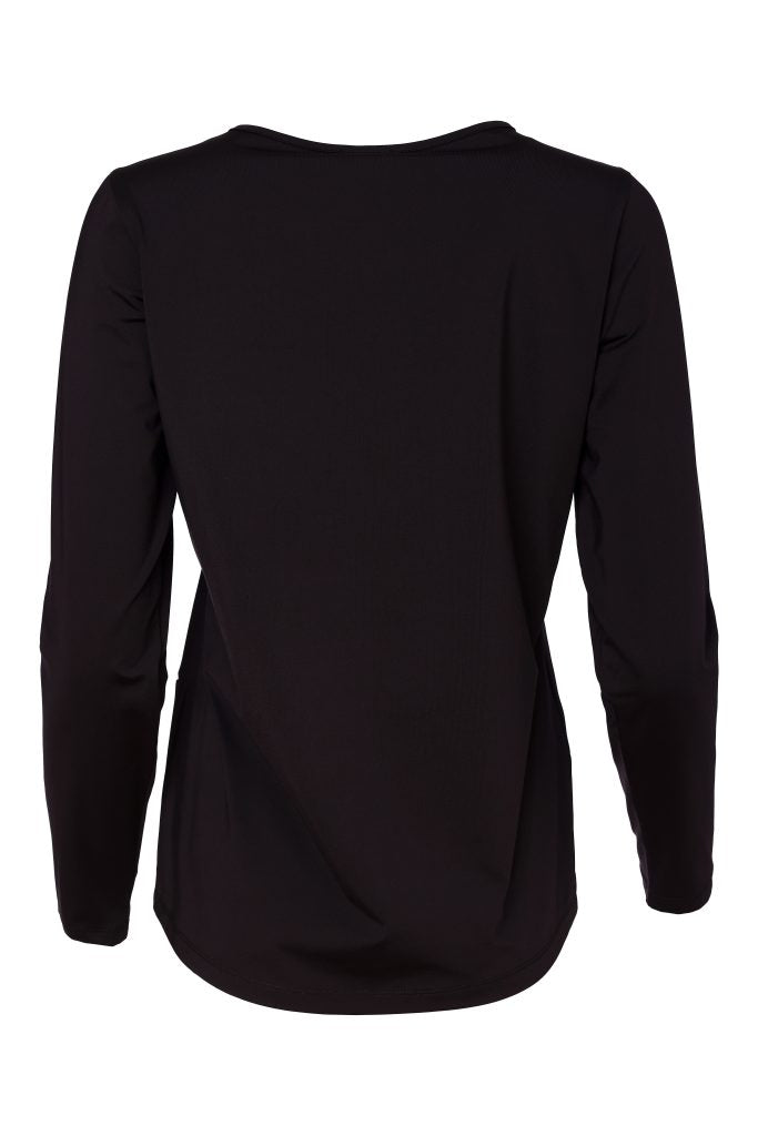 Naya Basic Jersey Long Sleeve Top Black