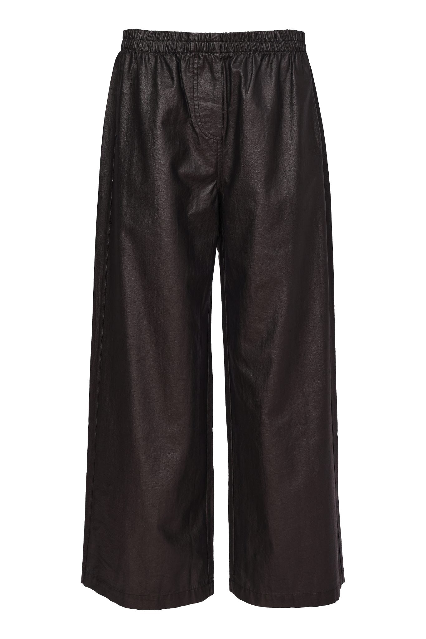 Naya bashed Leatherette Look Wide Leg Trouser