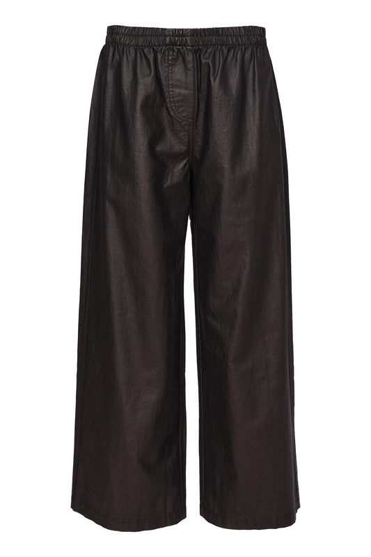 Naya bashed Leatherette Look Wide Leg Trouser