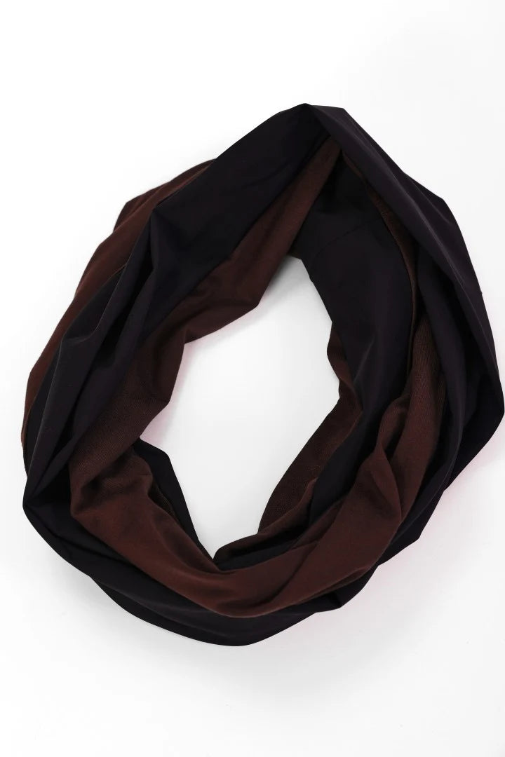 Naya Two Tone Snood Choko /Black