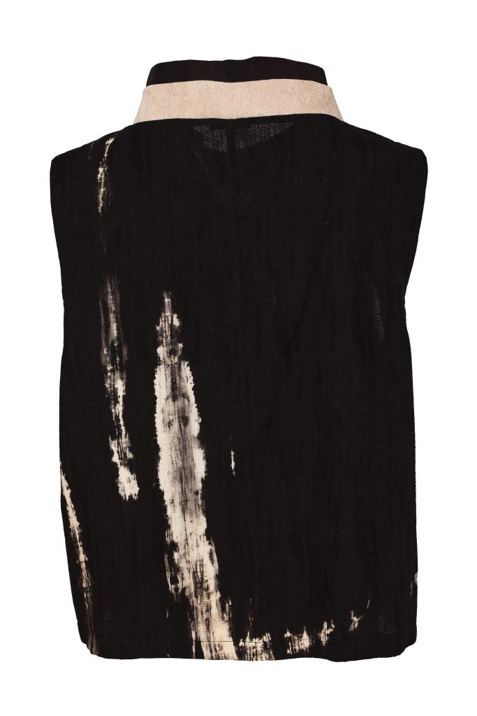 Naya Sleeveless Placement Print Top
