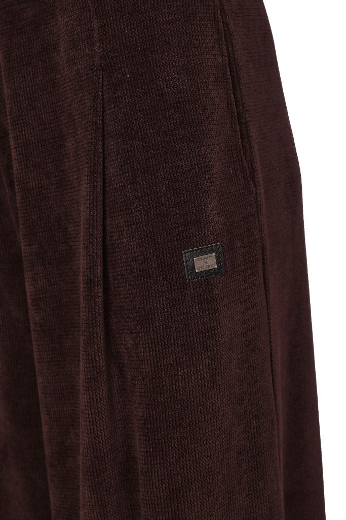 Naya Soft Cord Trouser With Binding Hemline Choko