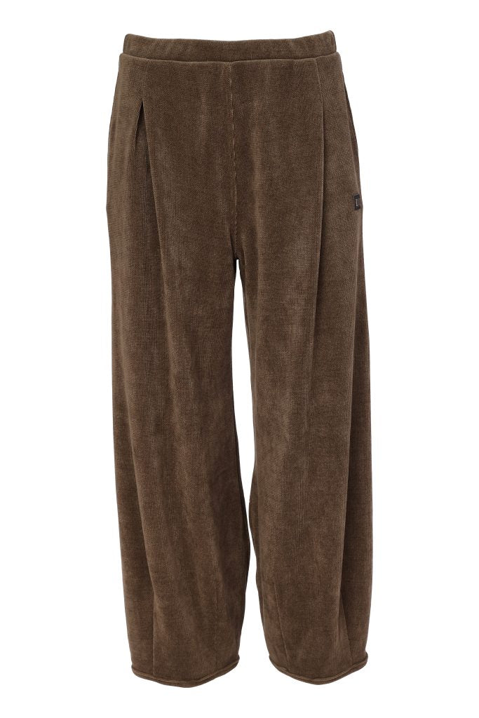 Naya Soft Cord Trouser With Binding Hemline Army