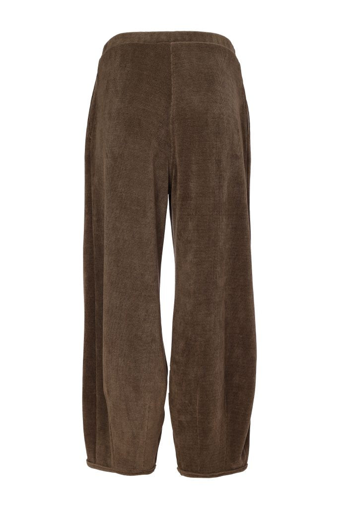 Naya Soft Cord Trouser With Binding Hemline Army