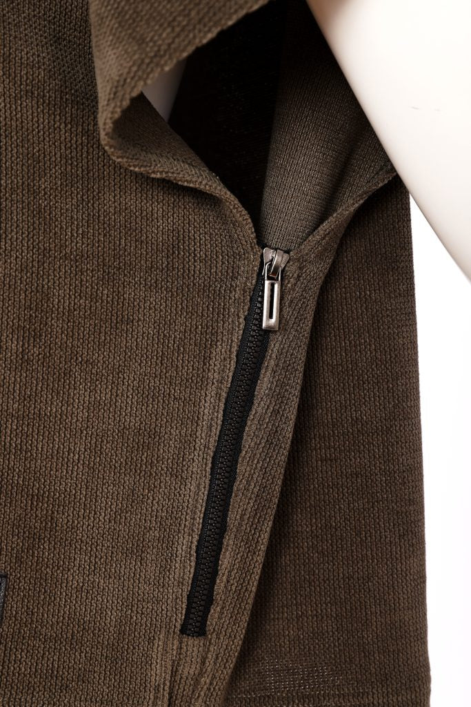 Naya Soft Ribbed Cowl Neck Top With Zip Thyme