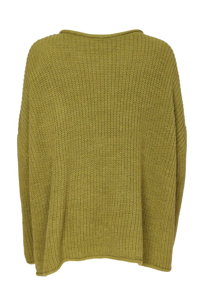 Naya Round Neck Knit With Spot Avocado