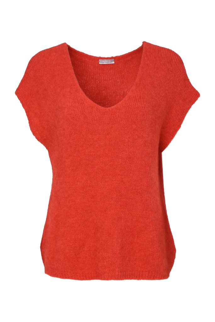 Naya Vee Neck Soft Knit Tigerlily
