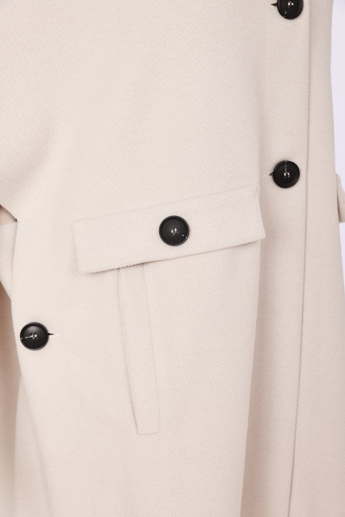 Naya High Neck Button Jacket