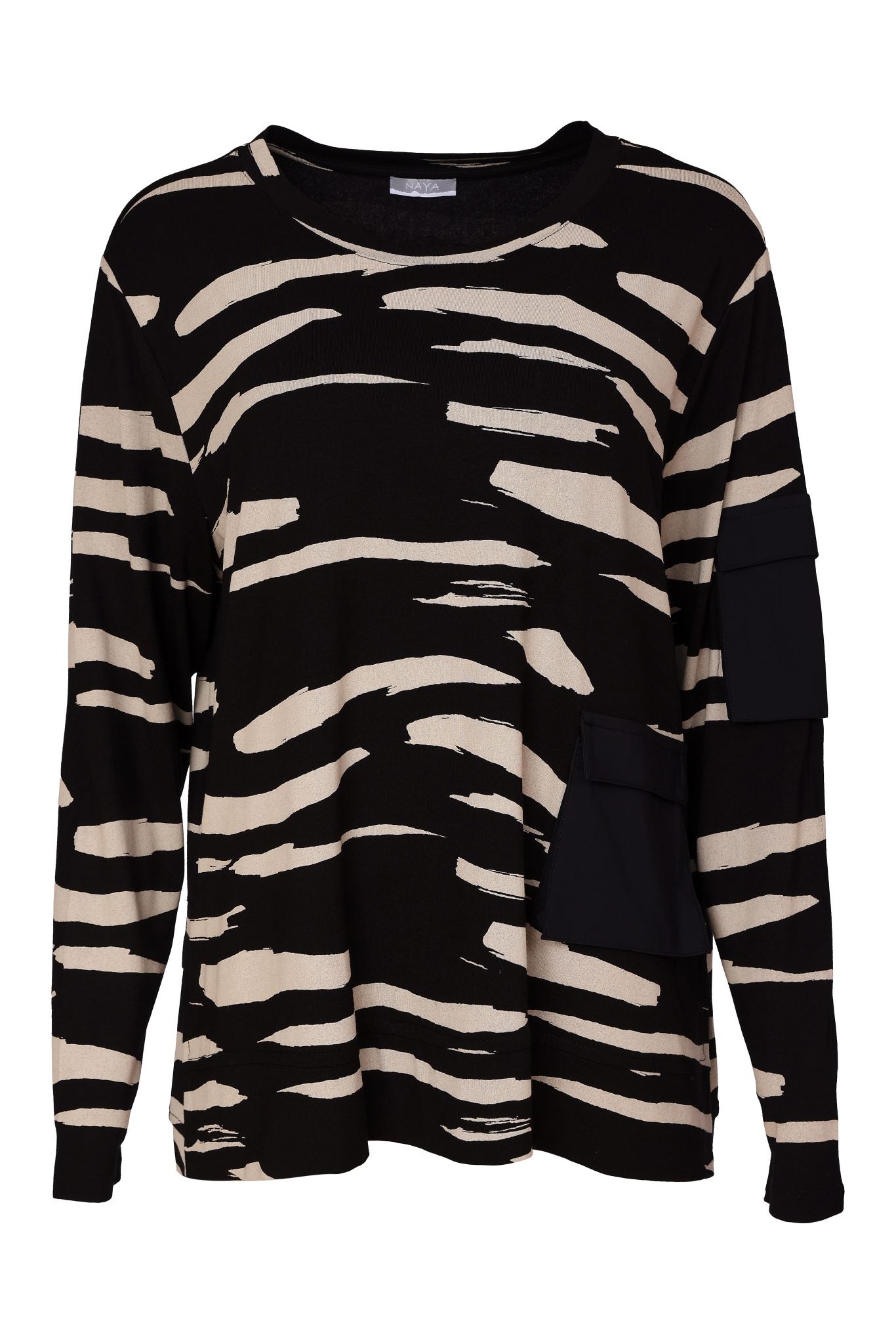Naya Print Round Neck Top