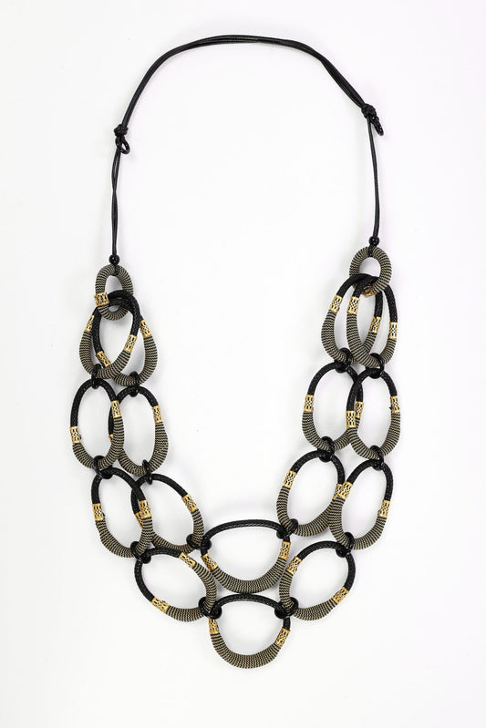 Naya Large Colour Loop Necklace With Disc