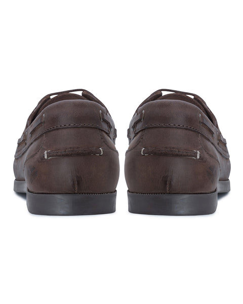 Hoggs of Fife Deck Shoe Waxy Brown