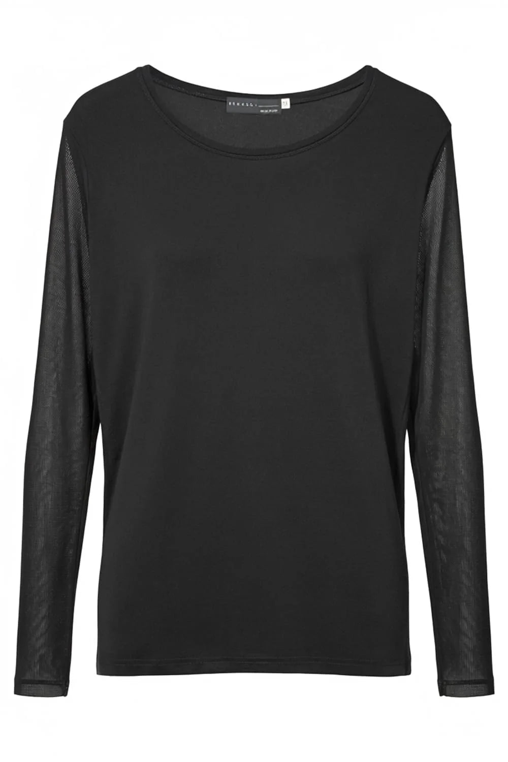 Peruzzi Mesh Stripe Top Black