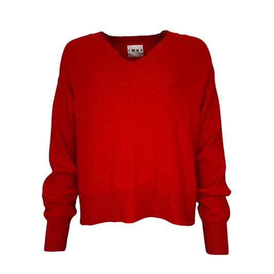 TWNS Boulder V-Neck Sweater Orange