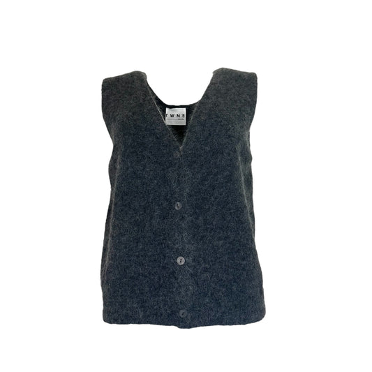TWNS Castlerock sleeveless Cardigan Mottled Carbon