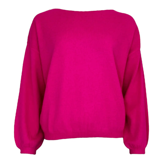 TWNS Los Angeles Boat Neck Sweater Neon Pink