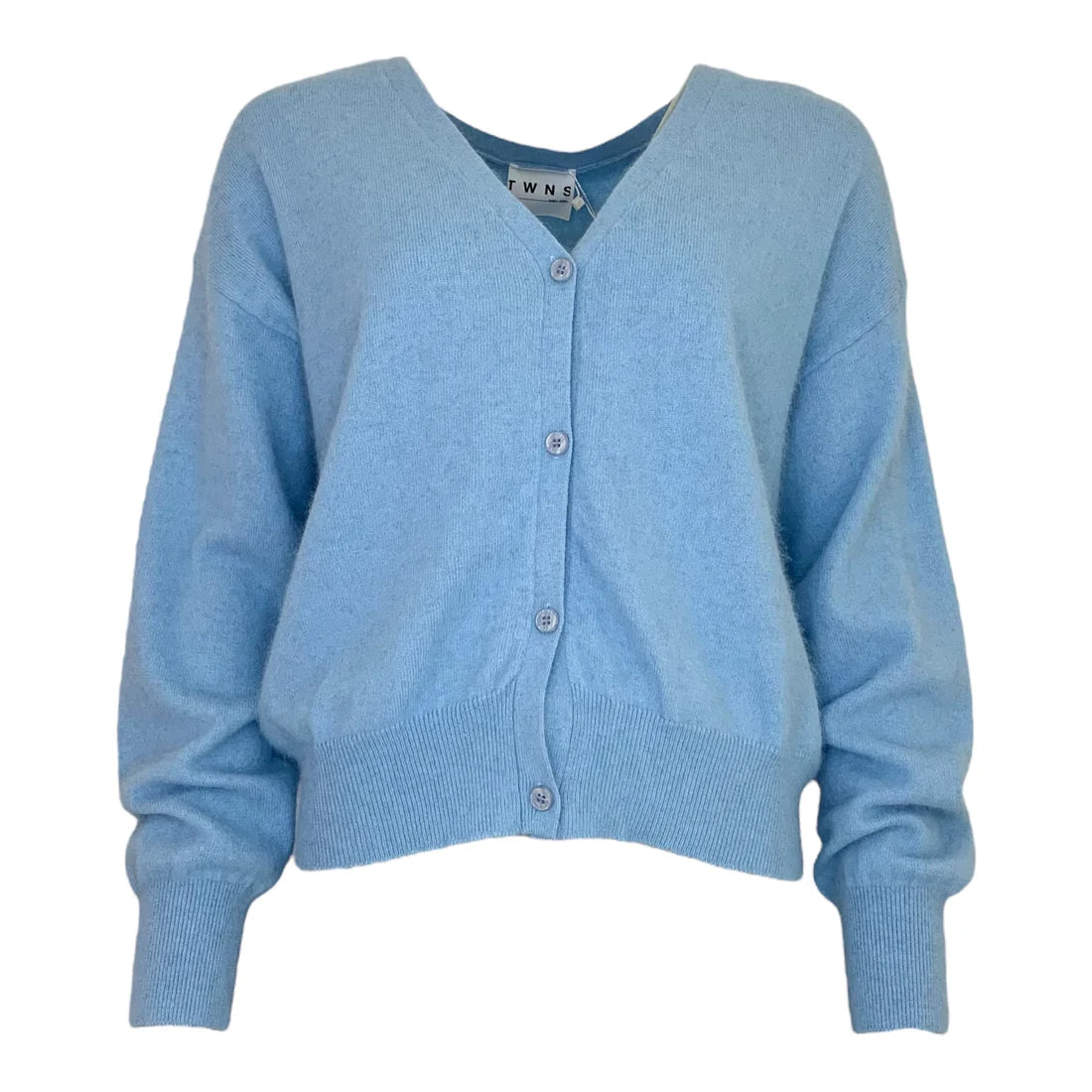 Twns Aspen Long sleeved V-Neck Cardigan Blue Sky