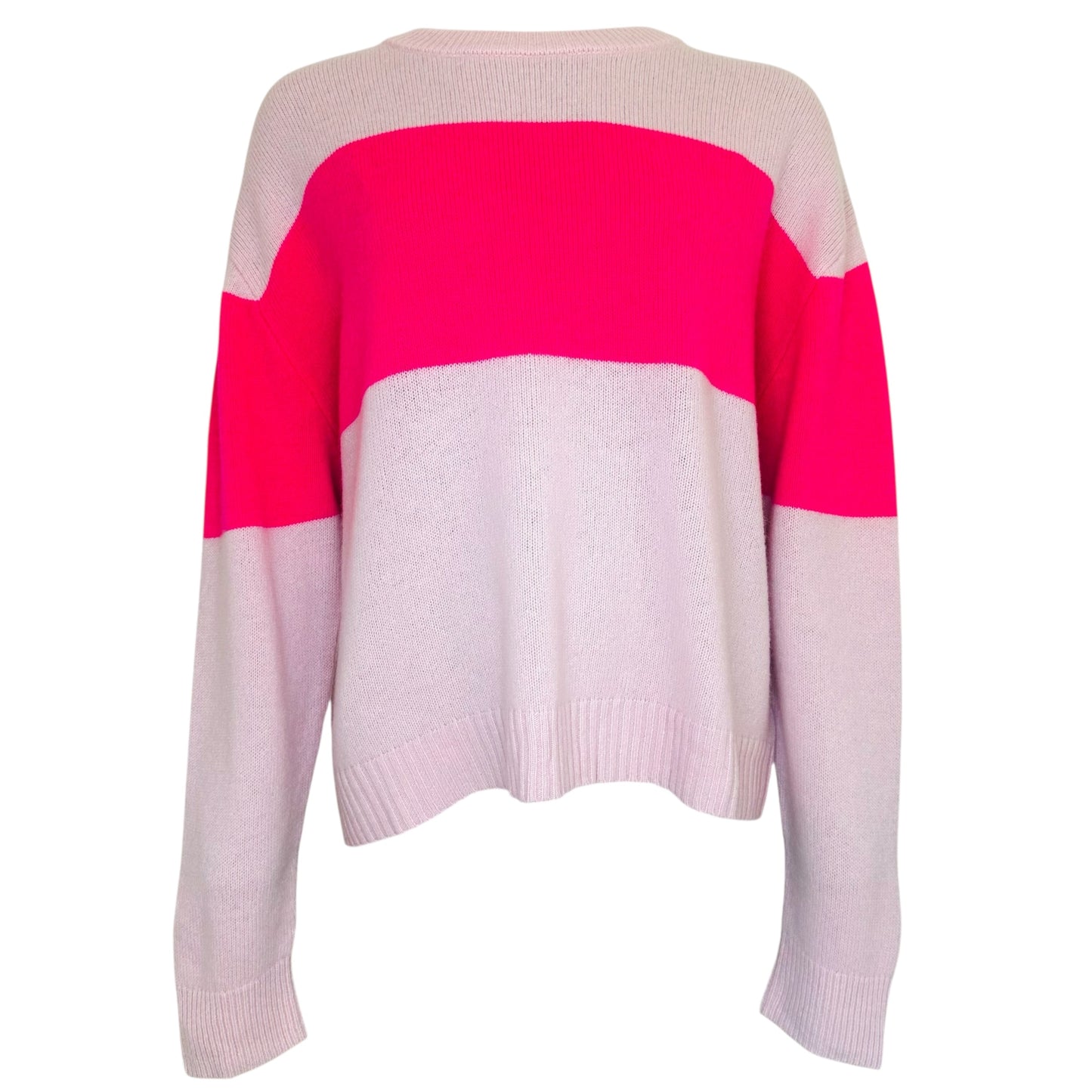 TWNS Bi-color sweater Neon Pink