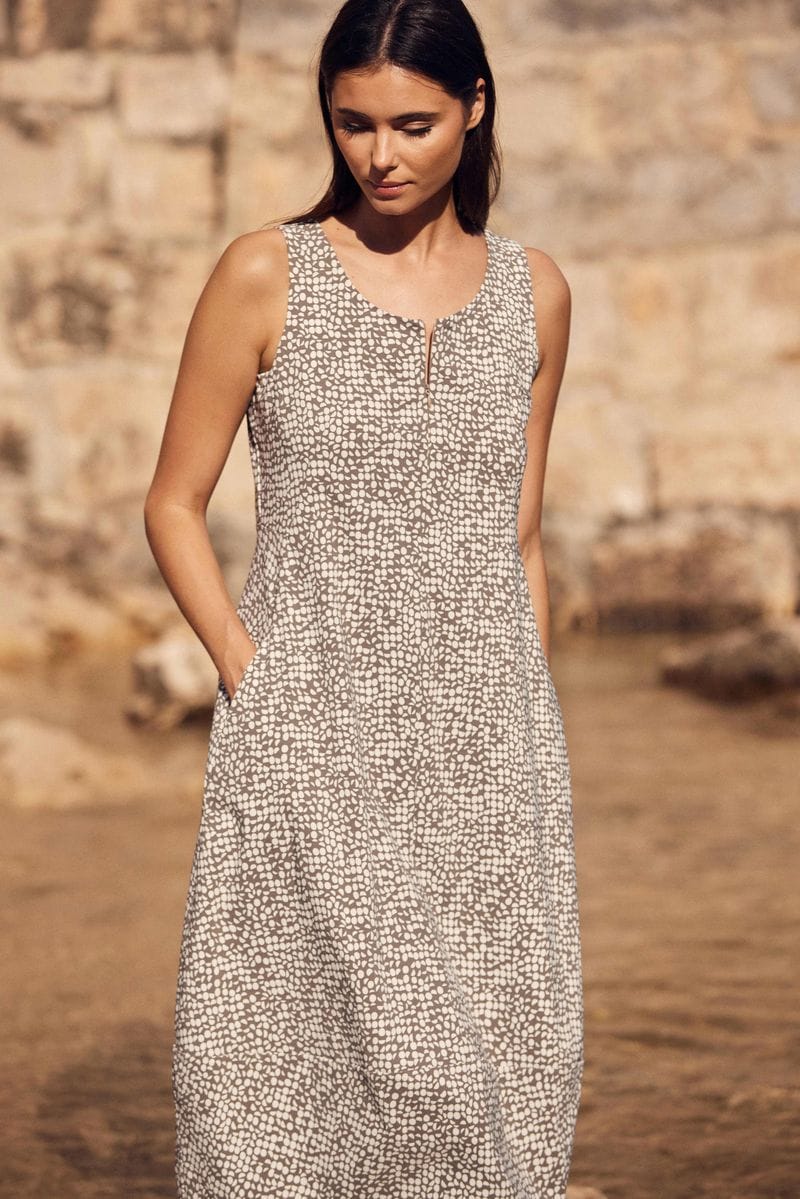 Peruzzi Print  Sleeveless Dress