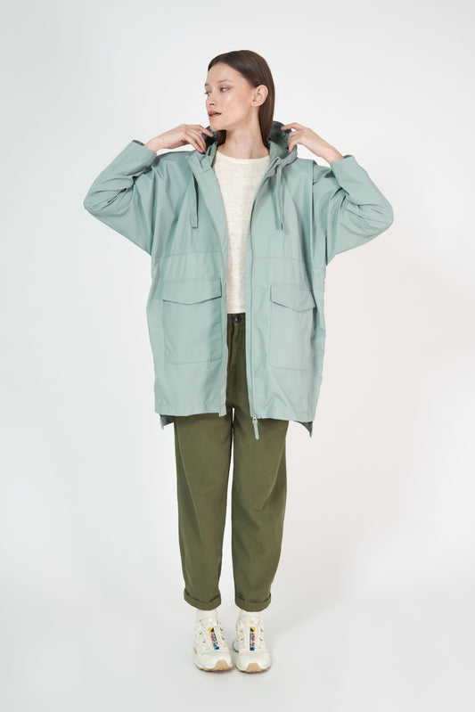 Tanta Rominjati Rain Jacket- Iceberg Green