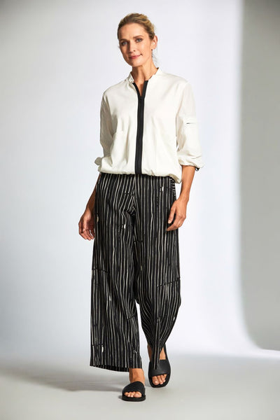 Peruzzi Broken Stripe Trouser Black