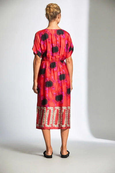 PERUZZI Satin Print Dress