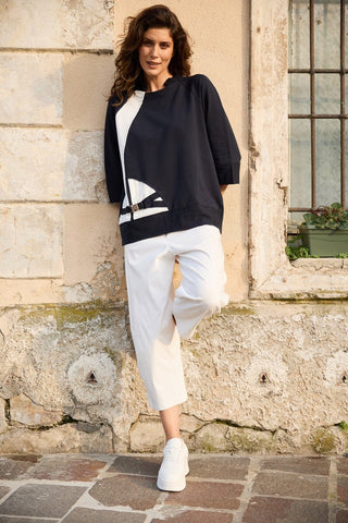 Peruzzi Slouch Trouser White