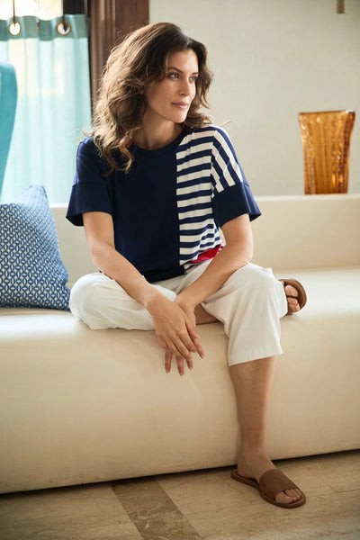 Peruzzi Stripe Pocket Top