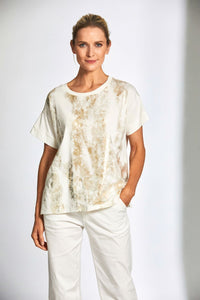 Peruzzi Metallic Front Top