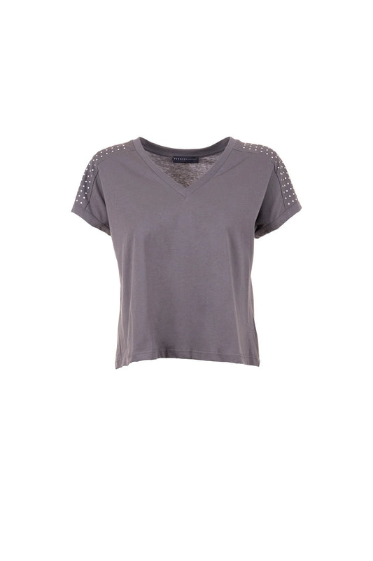 Peruzzi Metalic Dot T-Shirt Grey