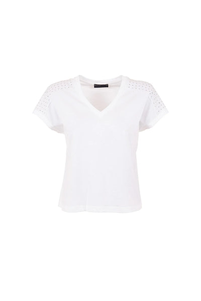 Peruzzi Metalic Dot T-Shirt- White