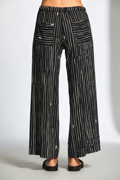 Peruzzi Broken Stripe Trouser Black