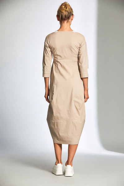 Peruzzi 3/4 Sleeve Technical Dress
