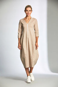 Peruzzi 3/4 Sleeve Technical Dress