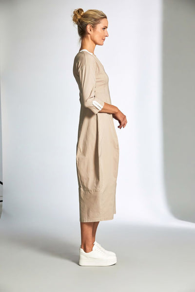 Peruzzi 3/4 Sleeve Technical Dress