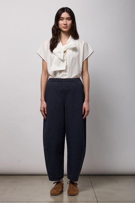 NEIRIMI Regular Trouser with Elastic Deep Blue