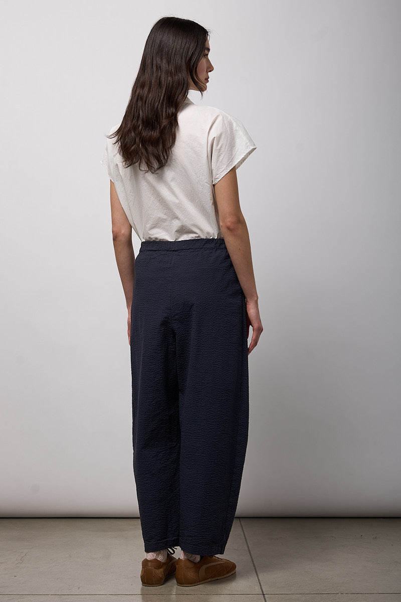 NEIRIMI Regular Trouser with Elastic Deep Blue
