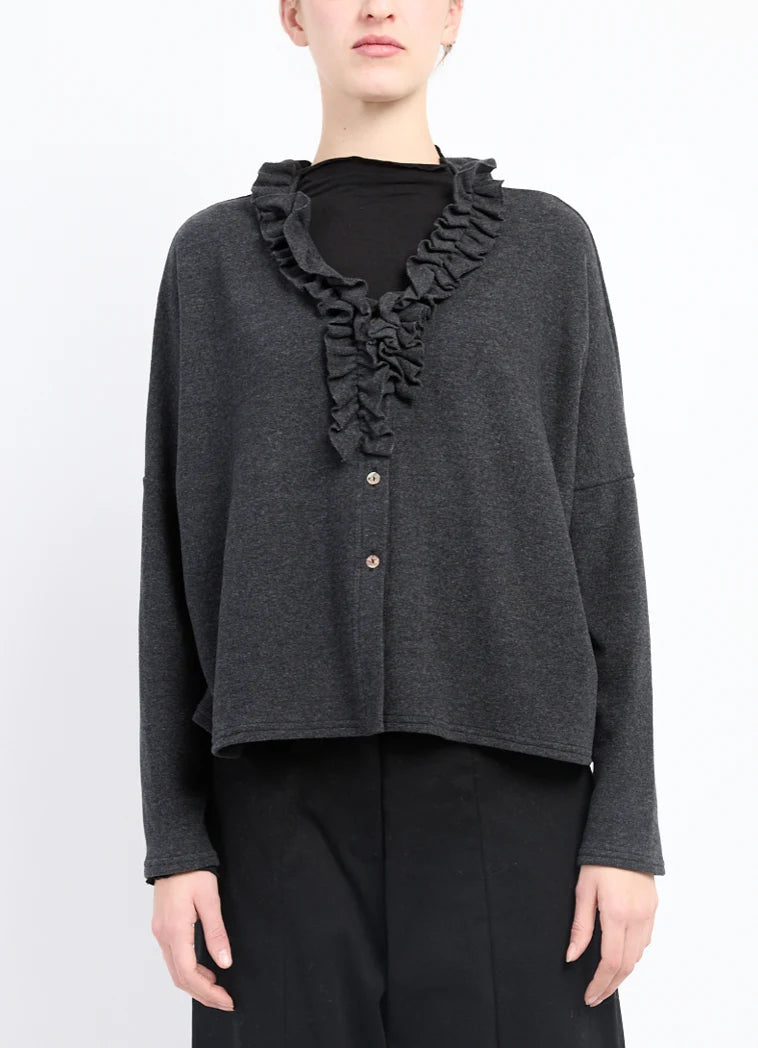 Neirimi Ruches Cardigan Carbon