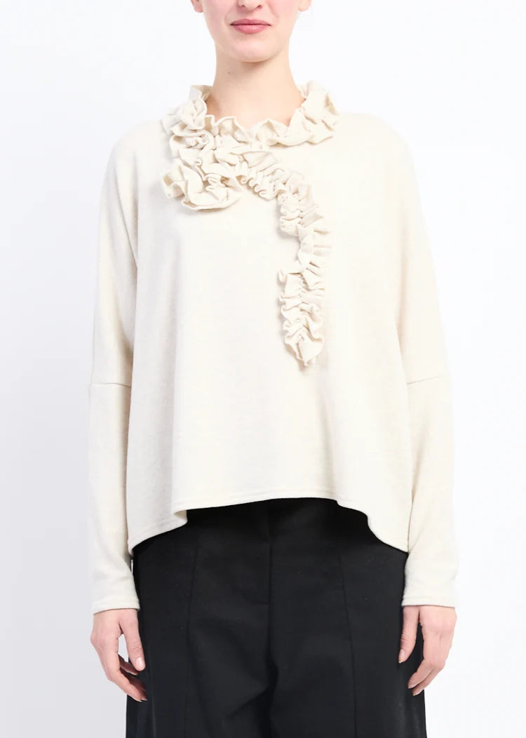 Neirimi Ruches Pullover Ivory