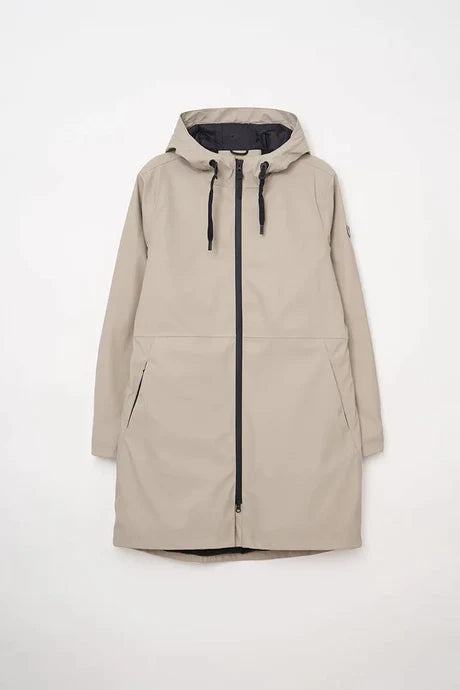 Tanta Vand Waterproof PU coat - Stone Grey